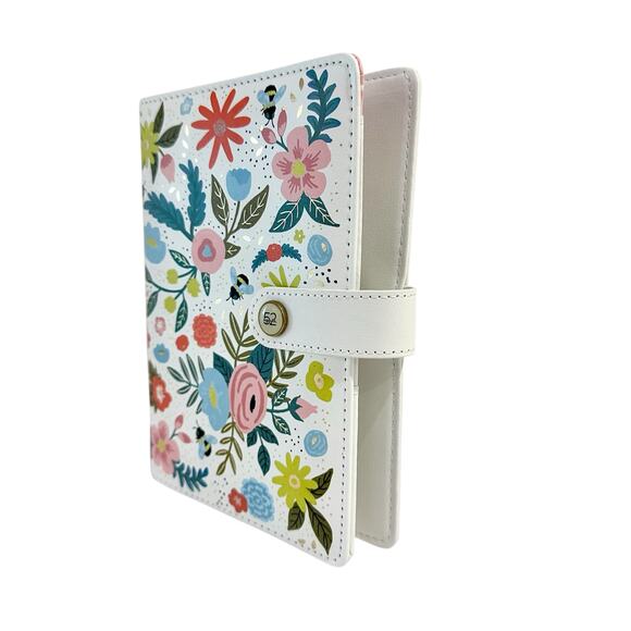 NEW Floral Binder A6 Binder 6-Ring Planner Organizer Paper Studio 7.75" x 6.125" - Picture 2 of 10